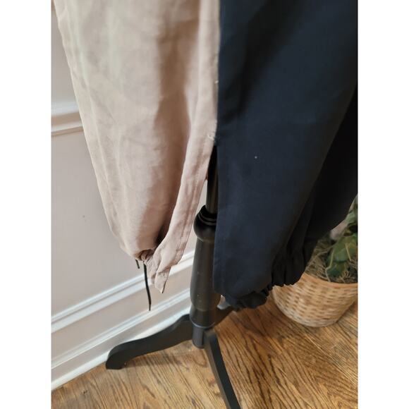 Zara Basic Hoodie Dress Womens Small Beige Black Short Sleeve Casual Streetwear - Picture 3 of 14